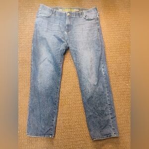 Lee Extreme Motion MVP 42x32 Jeans Men’s Straight Fit Tapered Leg Blue Stretch